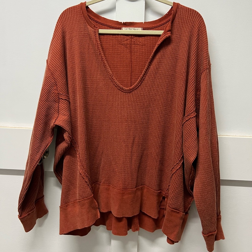 FREE PEOPLE- WE THE FREE RICKY THERMAL SHIRT